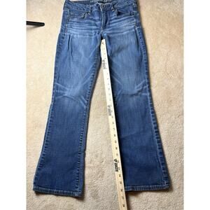 American Eagle Jeans Low Rise Skinny Kick Womens 8 Medium Wash Stretch Denim